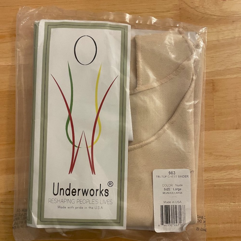 Underworks Half Tank Tri Top Binder (Nude, L)